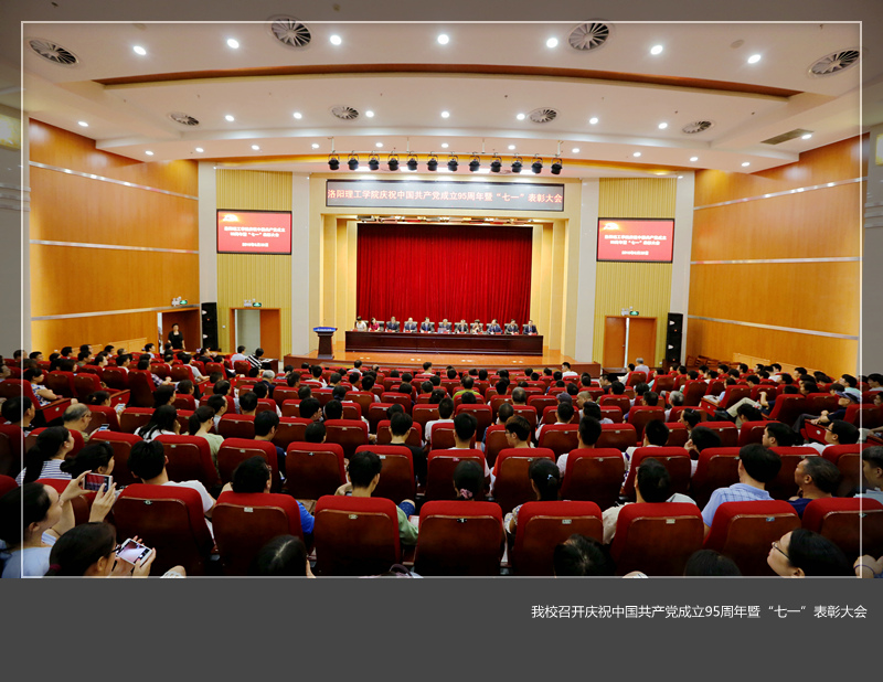 我校召开庆祝中国共产党成立95周年暨“七一”表彰大会